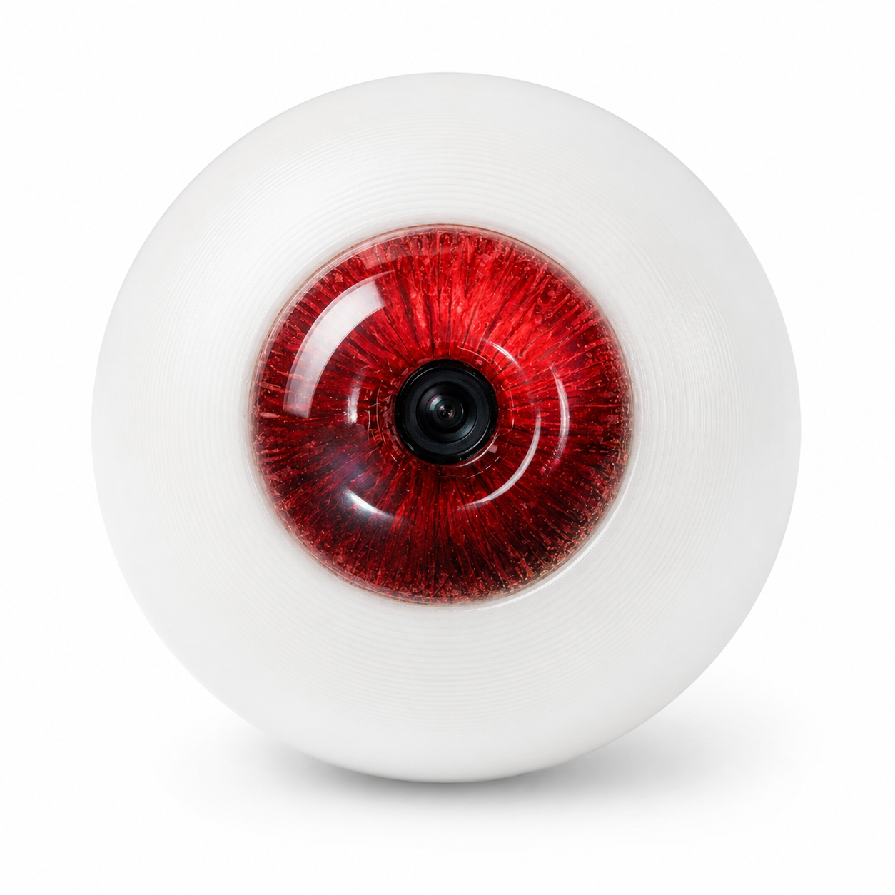 Handmade Red Camera-Ready Eye with OV5640 Fit