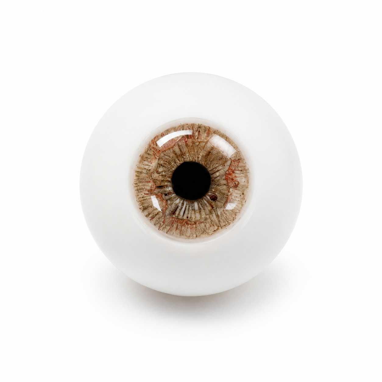 Handmade Taupe Beige Decorative Eye